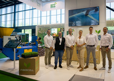 The team from BCC brought their latest Fibercell product to the fair: a Bio Based solution where more paper can be transported per roll.