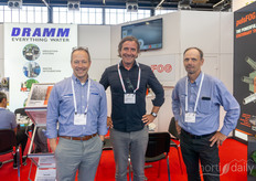 Kurt Becker and Louis Damm of Dramm, with Jim Devereuz of Green Fuse Botanicals in the middle.