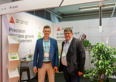 Jevgenijs Karklins and Emanuel Mounier of aranet, which is making their sensors and data system available to more and more climate computers.