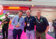 Luke Handley and Mathew Beeby of Powerplus Group with Maarten van Bemmel of Ledgnd in the middle 