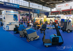 Fiorentini brought various cleaning solutions