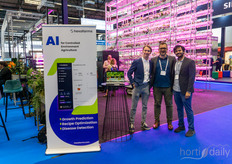 Felix Kirchstein, Ties van der Linden and David Ahmed of Hexafarms