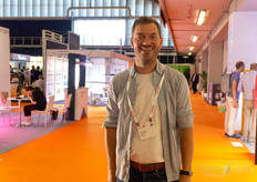 Roel Janssen of Planet Farms came to look at the vertical farming novelties