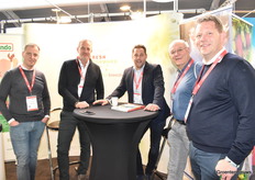 Fresh Forward Breeding, Driscoll's, and Rapo together: Merijn de Veer, Jan Wouter van Eck, Ronnie Kersten, Lowie Claessens, and Werner Hack.