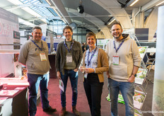 Gertjan Goes, Fluence; Wouter van de Bosch, Bosch Growers; Thomas Peters and Joyce Rasquin from Grodan.