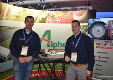 Remko Riemslag and Maurice van den Wijngaart from Van Alphen Soft Fruit Plants.