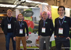 Frank Goedhart, Leon Gevers, Rob Franken, Stefan Hoefnagel with Mineva, controlled release fertilisers.