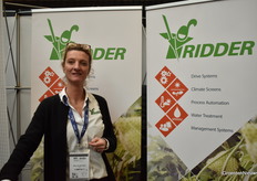 Alice van der Helm highlights the extra defuse energy-saving screen at this fair. Ridder's PAR light cloth.