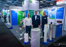 Sven-Eric Mayer, Dennis Timmlau, and Gert Helsen from RKW Hyplast.