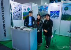 The team from Jiangsu Huachang Yarns & Fabrics.