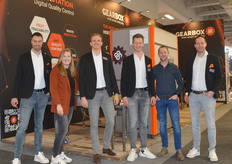 Gearbox Innovations with, from left to right, John Duijnisveld, Ilona van Waveren and Thomas Wennekers, Ab van Staalduinen, Raymond van den Berg, and Harm van Adrichem. John, Ilona, and Thomas are new faces at the company, which is no longer a startup.