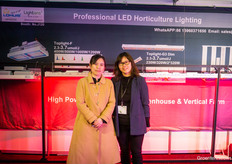 Anny Zhu and Hairong Zhang from the LED supplier San’an.