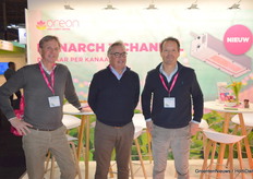 Peter Barentsen, Jan Mol, and Wido Duncker from Oreon joke: "Everything is dimmable, except for the exhibition lighting."