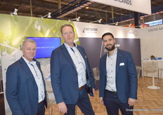 And across the aisle another booth from Netafim: Hans van Straten, Stefan Bakker, and Pieter-Paul Franken