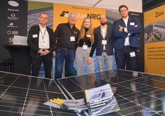 SolarNRG, claiming to be 'the most experienced solar panel installer,' now also supplies systems for water basins with the help of a substructure from Connectum, which also had its own booth at the fair.