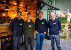Nick Nagels, Bart Elseviers, Biobest, with Kevin and Guy Pittoors from Primato
