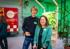 Mathias Vanduffel from Biogroei and Hanne Steel from Biobest
