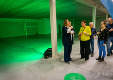 This hall too will be filled with equipment to enable clean production of predatory mites. The clean space.