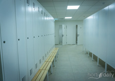In addition to the production facility, there is also ample provision for changing rooms, lockers, and showers.