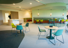 The cafeteria accommodates the 50 colleagues who will work here