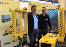 Team Bogaerts proudly show off their UV-C Robot against mildew