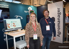 Lucia Baars and Brent De Boey with Agromanager 