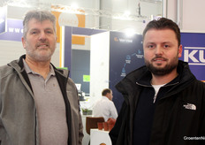 Father and son, Richard and Roel Frenken, promote the Buisraillift (Tube Rail Lift)