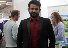 Vishaal Raja (Earth Sense Agro Products), coco substrate supplier.