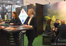 The ladies of Durpeta, busy talking about their peat products