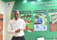 The always cheerful Pounraj with his latest brochure from Vaighai.