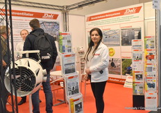 Eda Dol from Doli warmtetechnik with their crop protection fan.