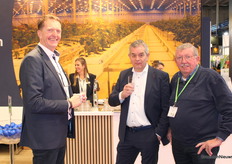 Stefan Bakker (Netafim), Rob Zwaard (Uvar) and Cees Overgaauw (PB).