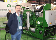 Chris van Tiggelen of 2G. 2G Energy AG has developed cogeneration plants that can run on hydrogen. This makes the energy switch affordable.