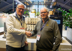 48 years ago, these two strawberry gurus were in class together. Ad van Laarhoven and Jan Robben.