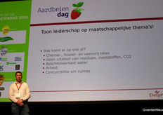 The message to the audience from Klaas Walraven (Delphy) was clear: show leadership on social issues.