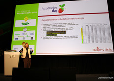 Gondy Heijerman (Delphy) discussed research into sustainable unlit strawberry cultivation.