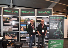 Traycon projects BV Cas Boomaers and Antoon Vissers with their new pole setter