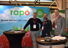 Werner Hack and Ruud Venner of Rapo with Johan Neessen of Neessen bv