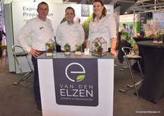 Maurice Deben, Kees van Giessen and Renske Arnts of Van den Elzen Plants