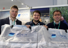 Michal Osowski, Leo Vöhringer and Jakob Bernt Fausboell of VOEN Covering Systems present VOEN PEAK System