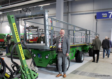 Belgium's BAB was present at TSW with harvesting trucks. Marcin Oracz is pictured with it.