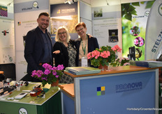 Dennis Christmann, Uschi Eckner and Maaike Hamer of Pronova