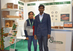 Saminathan Ponnusamy and Deepika Mathusamy of Saamy Coirs
