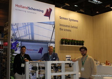 Leon Berkens, Peter Rense and Luuk de Wit (Holland Scherming) present the latest innovations in screen installations.