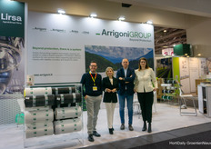 
The Arrigoni Group launched their new style on the tradeshow, under the slogan "Beyond protection, there is a system". In the photo Patrizia Giuliani, Luigi Pezzon, Giuseppe Netti, Milena Poledic