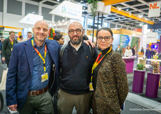 Torsten Zoller, Alessandro Ercoli and Natalia Jankowska of Cordenka, supplier of biodegradable packaging materials and horticultural rope