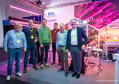 Boudewijn van der Wal visiting Mechatronix: Koen Vangorp, Edwin Grafe and Franky Van Looveren