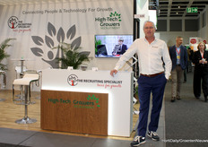 High-tech growers wanted at High-Tech Growers Recruitment, which shared a booth with The Recruiting Specialist. Pictured: Frans Neijenhuis