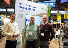 Don Kester and Peter van den Bemd of MJ-Tech get a visit from Rob de Hoogh, TC van den Dool