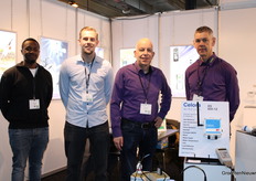 The Catec team, are standing behind the Celora Wireless, 4G SDI-12